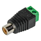 Conector Ficha Rca Hembra A Bornera Led Cctv Jack X 5u Htec