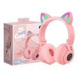 Yusonic Auriculares Bluetooth Con Orejas De Gato, Auricular.