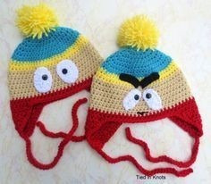 Gorro Tejido A Crochet Eric Cartman 