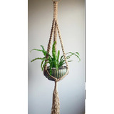 Portamacetas Colgante Macrame Yute.