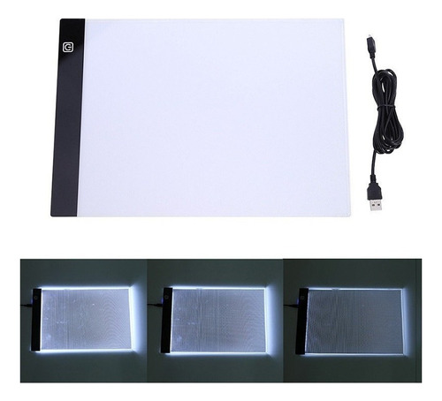 L Pad Gráfico Digital A4 Led Desenho Tablet Usb Led Light