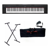 Pack Teclado Yamaha Piaggero Np32 76 Teclas Fuente Funda Pie