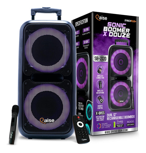 Qaise Altavoz Bluetooth Portátil Y Máquina De Karaoke - Sist