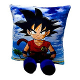 Cojin Dragon Ball De Goku 40cm Muñeco Pies Peluche Completo