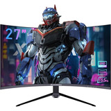 Monitor De Juegos Curvo De 27 Pulgadas Qhd 2k 165 Hz, 2560 X