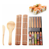 Conjunto De Máquina De Sushi De Bambu, Kits De Tapetes Rolan