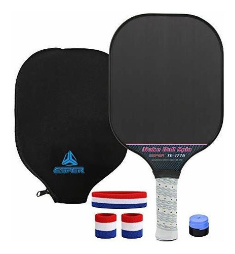 Set De Bádminton - Paleta Pickleball Superficie Texturizada,