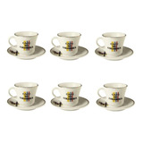 Set Café De Colombia X 6 Tazas Pocillo 