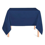 Toalha De Mesa Quadrada Oxford 1,40 X 1,40 Admirare Cor Azul-marinho