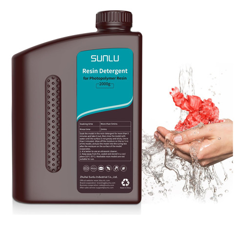 Sunlu Detergente De Resina Para Impresora 3d, Limpiador De R