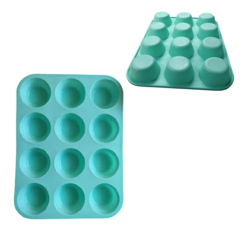 Molde Para Cupcakes Muffins En Silicona Resistente A 250°