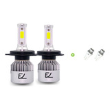 Par Bombillos Luz Led Moto O Carro 16000 Lm H4 Altas/bajas