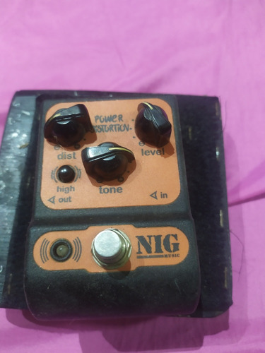 Pedal Nig Distortion Laranja 