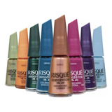 Risqué Bridgerton Kit C/8 Esmaltes Hipoaler Coleção Completa