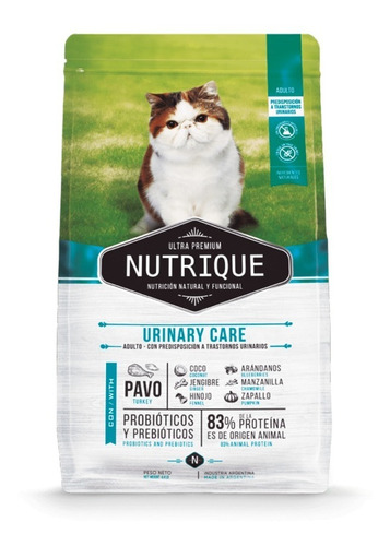 Nutrique Urinary Care Cat 2 Kg Alimento Ultra Premium Gato