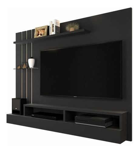 Painel Para Tv Até 47 Polegadas Outlet Preto Fosco Promoção