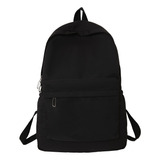 Mochila Lisa 5 Cores Escolar Unisex Resistete Casual Chic Cor Preto