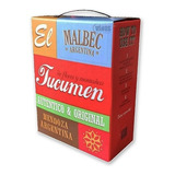 Tucumen Vino Bag In Box, Malbec 3 Litros, Budeguer, Mendoza