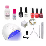 Kit Cabina 48w Manicura Transformador Uv/led + Esmaltes Semi