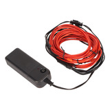 El Cable Para Luces De Neón, Rojo, Suave, Flexible Y Brillan