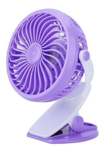 Mini Ventilador Clip 360° Usb Portatil Ajustable Recargable