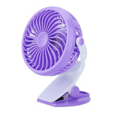 Mini Ventilador Clip 360° Usb Portatil Ajustable Recargable