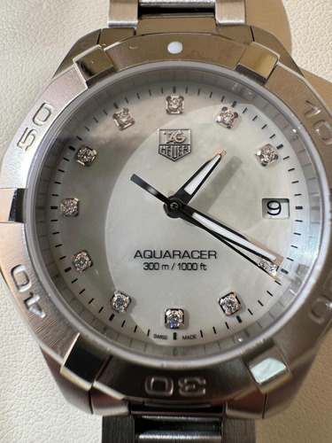 Reloj Dama Mujer Tag Heuer Aquaracer Acero Diamantes