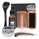 Kit Barba Cuidado Para Hombres, Herramientas De Aseo 9pcs