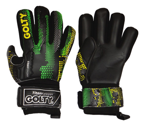 Guantes Golty Competencia Titan Keeper Niño-negro/verde