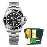 Relógio Automático Masculino Rolex Submariner Com Caixa 