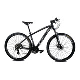 Bicicleta Aro 29 Ksw Color Altus 1.0 24v Hidraulico + Trava Cor Preto/prata Tamanho Do Quadro 19
