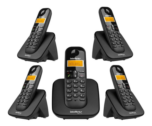 Telefone Sem Fio Ts 3110 Com 4 Ramal Intelbras Combo Oficial