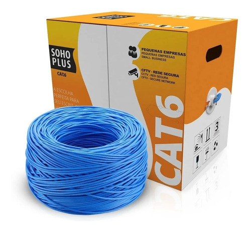 Caixa Cabo Rede Furukawa Soho Plus Cat6 Utp 24awg 305m