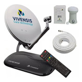 Receptor Vivensis Vx10 Nova Parabólica Cabo Lnbf Completa