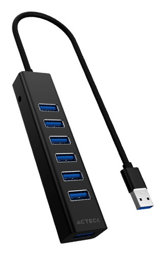 Hub Acteck Usb 7 En 1 Port X7c Dh607 Multipuerto Usb 3.0 