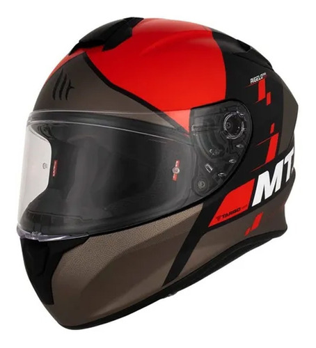 Casco Moto Integral Mt Helmets Targo Visor Transp Marelli