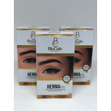 Kit 3 Henna Para Sobrancelha Biocale 1,3gr Castanho Claro