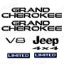 Kit Emblemas Jeep Grand Cherokee Limited 4x4 Jeep Grand Cherokee