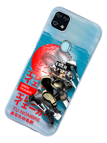 Funda Para Zte Attack On Titan Eren Jaeger Con Nombre