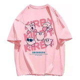 Camiseta De Manga Corta Con Estampado Casual Kirby Cut