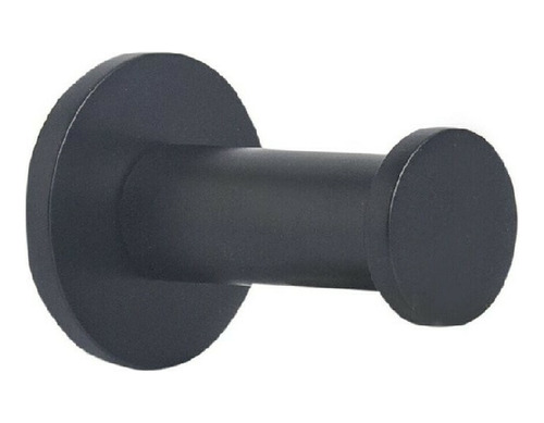 Percha Disco Baño Accesorio Bronce Inoxidable Negra Mate