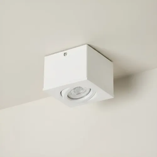 Aplique Plafon Techo Blanco Negro 1 Dicroica Led 7w Gu10