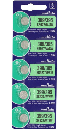 5 X Pilas Murata 399/395 Sr927/w/sw Original Hecha En Japón 