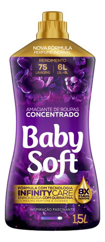 Amaciante Concentrado Baby Soft Inspiração Fascinante 1,5l
