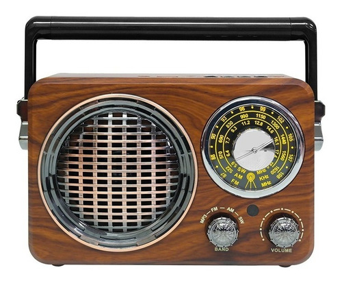 Radio Am/fm Grande Vintage Nisuta Con Bluetooth/mp3/aux Nsrv17