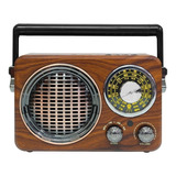 Radio Am/fm Grande Vintage Nisuta Con Bluetooth/mp3/aux Nsrv17