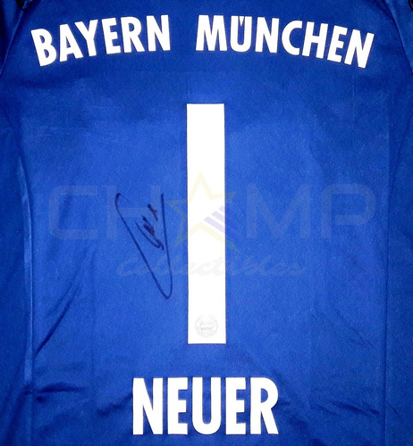 Jersey Firmado Manuel Neuer Bayern Munich Portero Autografo
