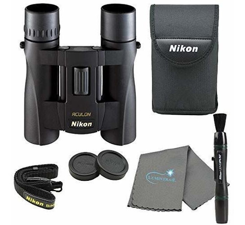 Binoculares Compactos Nikon Aculon A30 10x25 - Paquete Negro