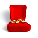 Par De Alianças Chanfrada Casamento Noivado 3mm Frete Grátis