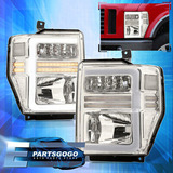 For 08-10 Ford F-250 F-350 Superduty Chrome Led Drl Sequ Aac